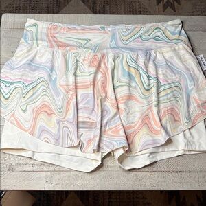 Old Navy High Rise Powersoft  Swirl Marble Skort Go-dry 4X NWT!l